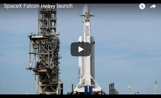 SpaceX’s Falcon Heavy Rocket Launch | CBC News