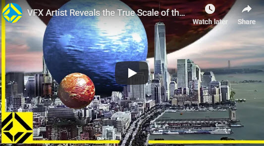 VFX Artist Reveals the True Scale of the Universe – submitted by Peter Cudmore