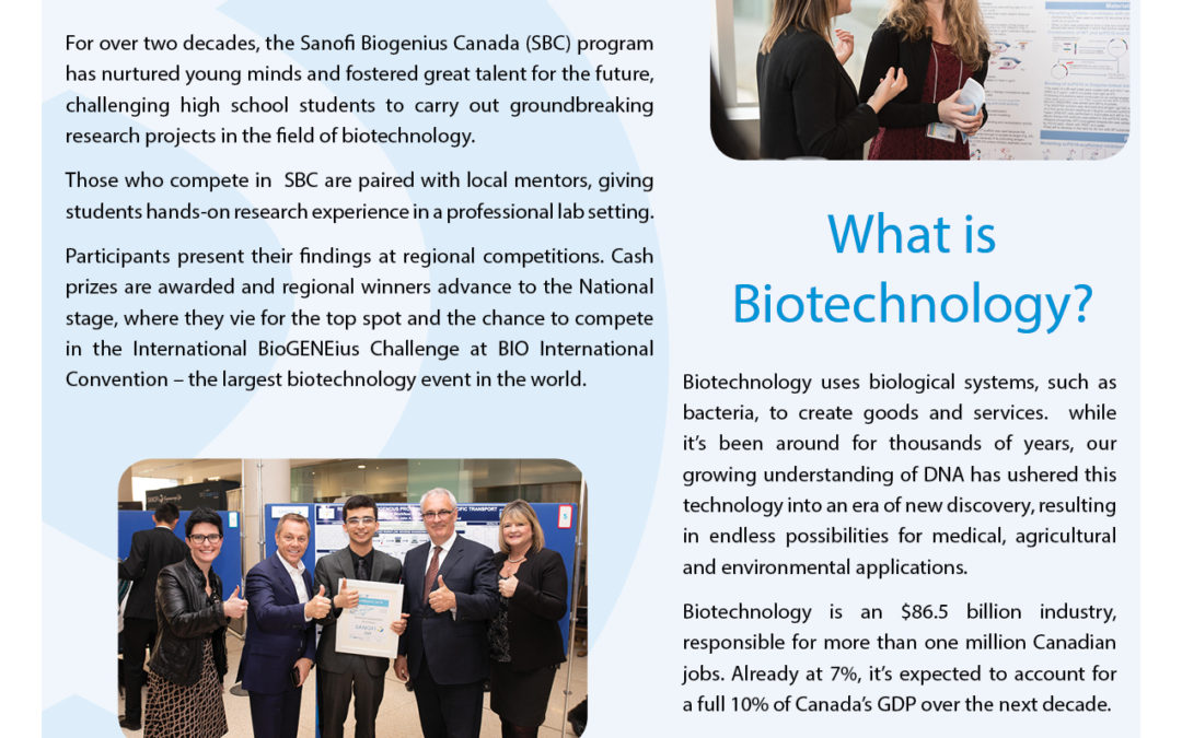 SANOFI Biogenious Canada – submitted by Laura Wodlinger