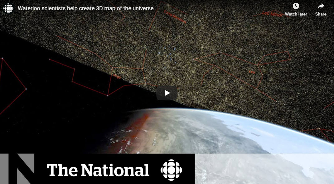 Waterloo scientists help create 3D map of the universe – CBC