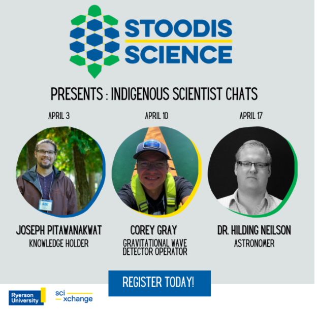 poster of indigenous scientist chats 